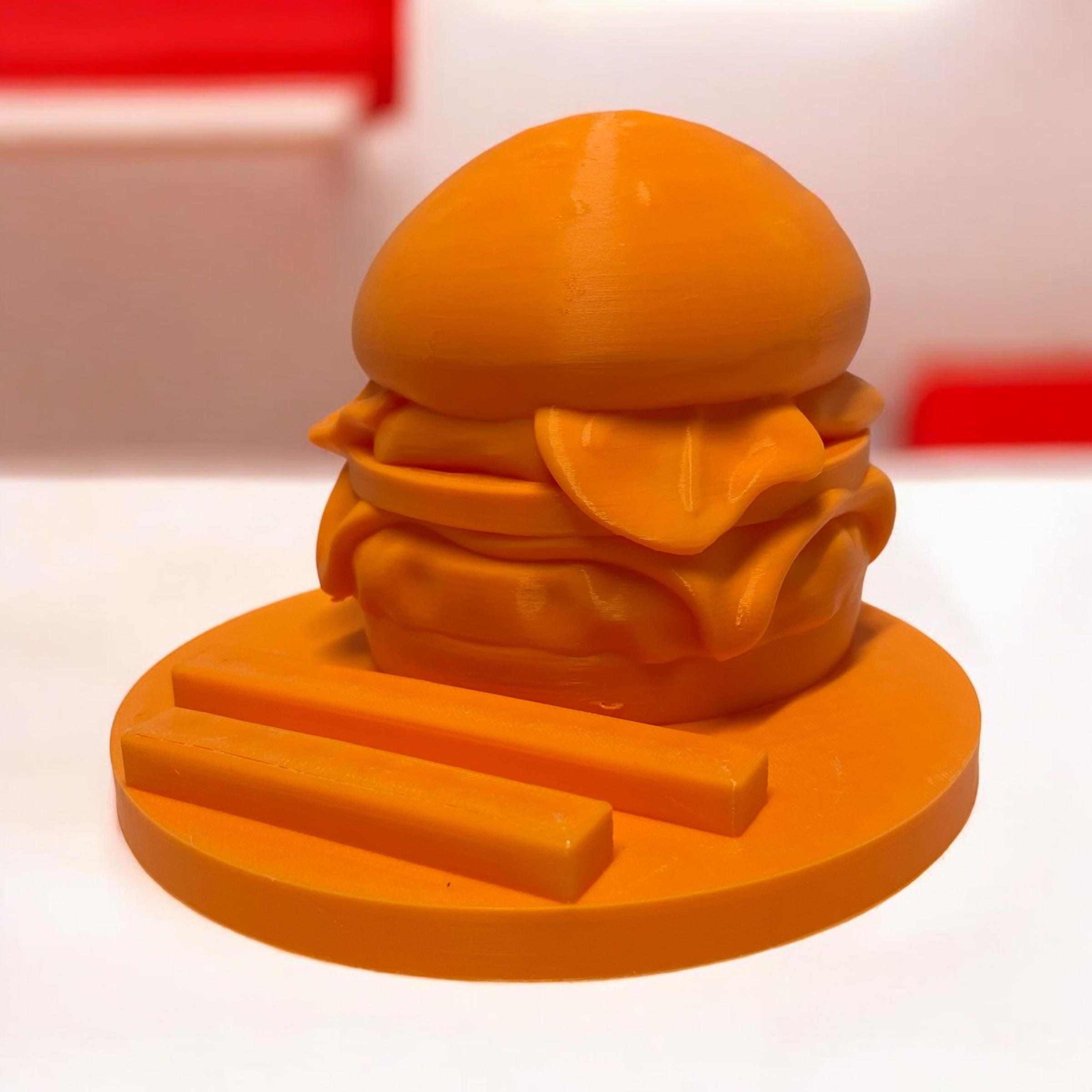 Burger Cell Phone Holder 3d model