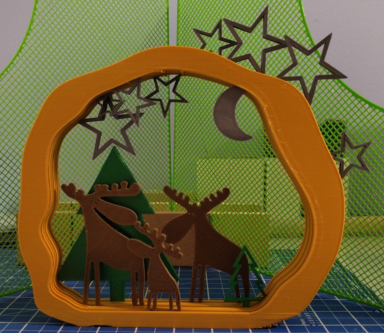 Christmas decoration frame 3d model