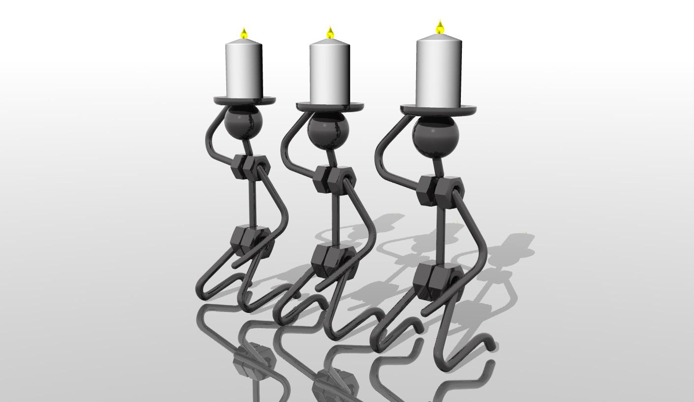 MetalArt CandleHolder07.stl 3d model