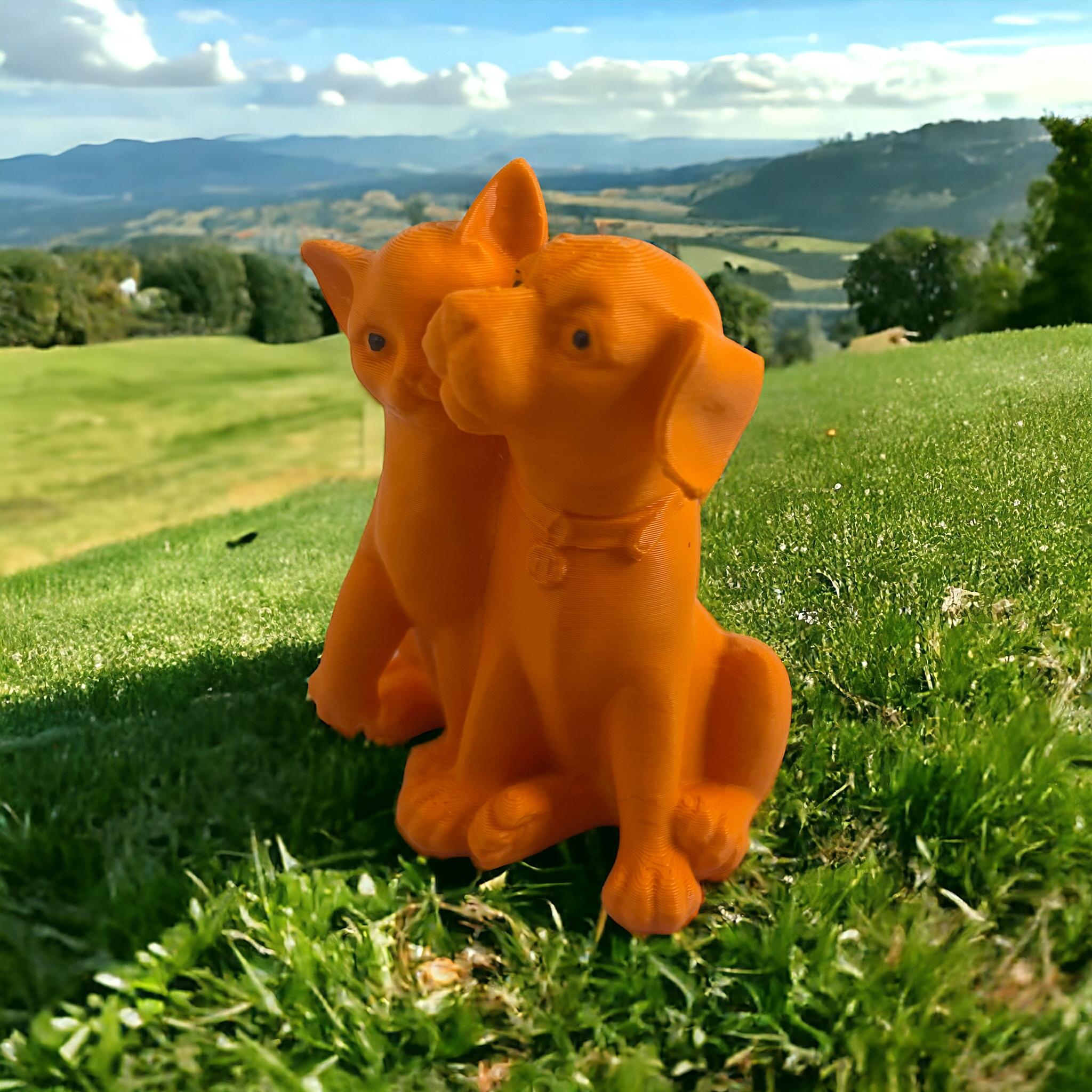 Dog and cat friend 3d model