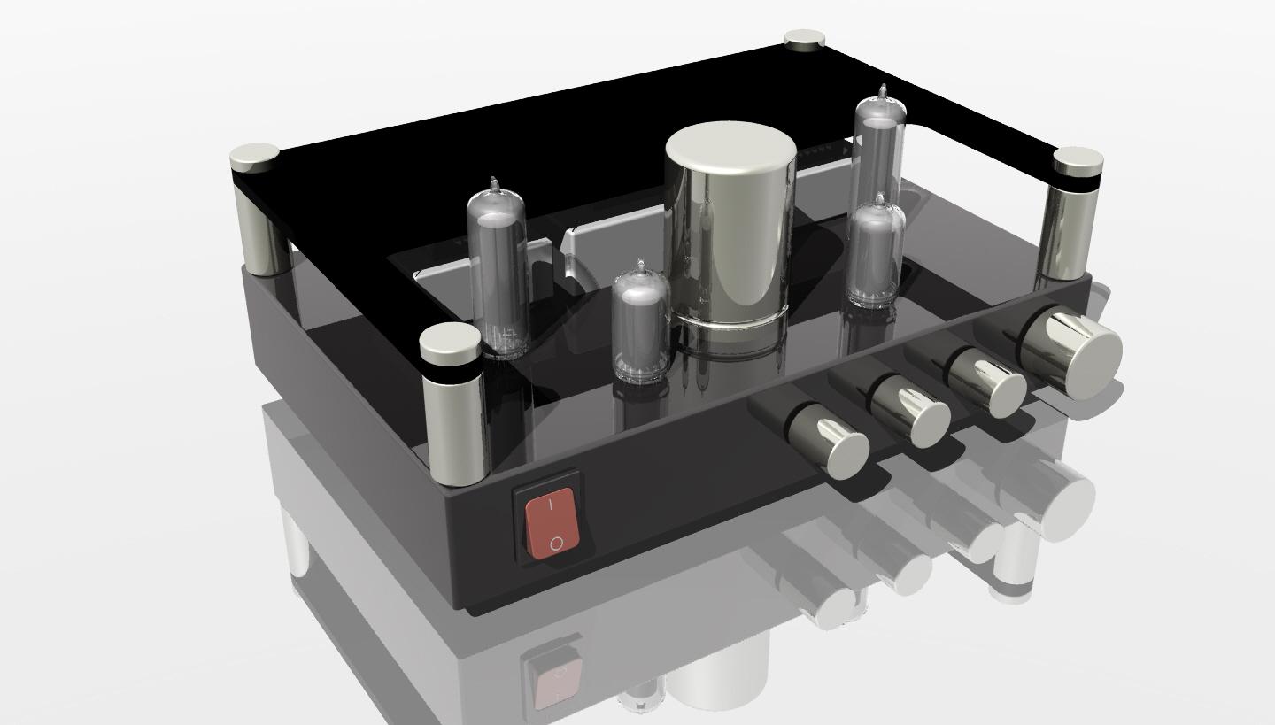 Vintage Tube Amp.stl 3d model