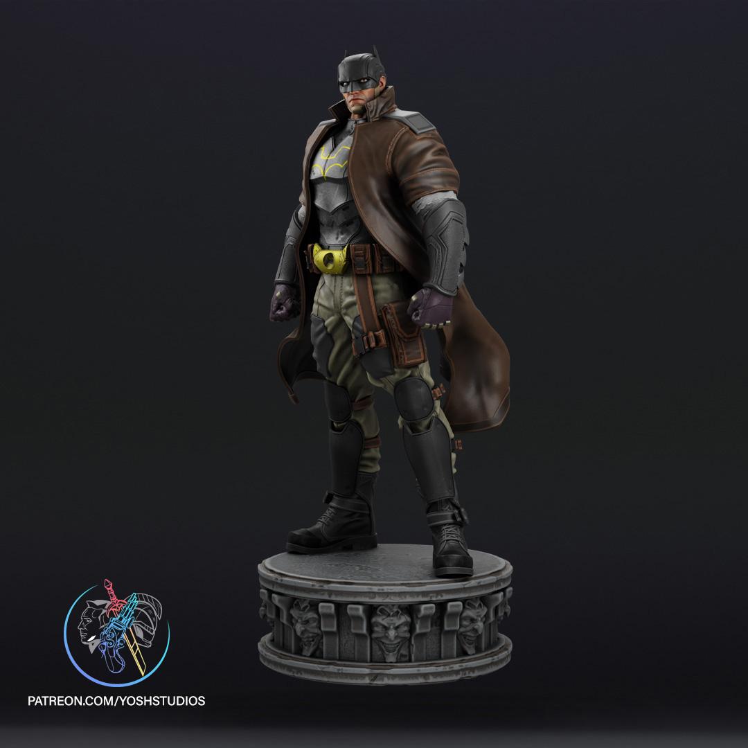 Dark Detective Statue 3D Printer File STL 3d model