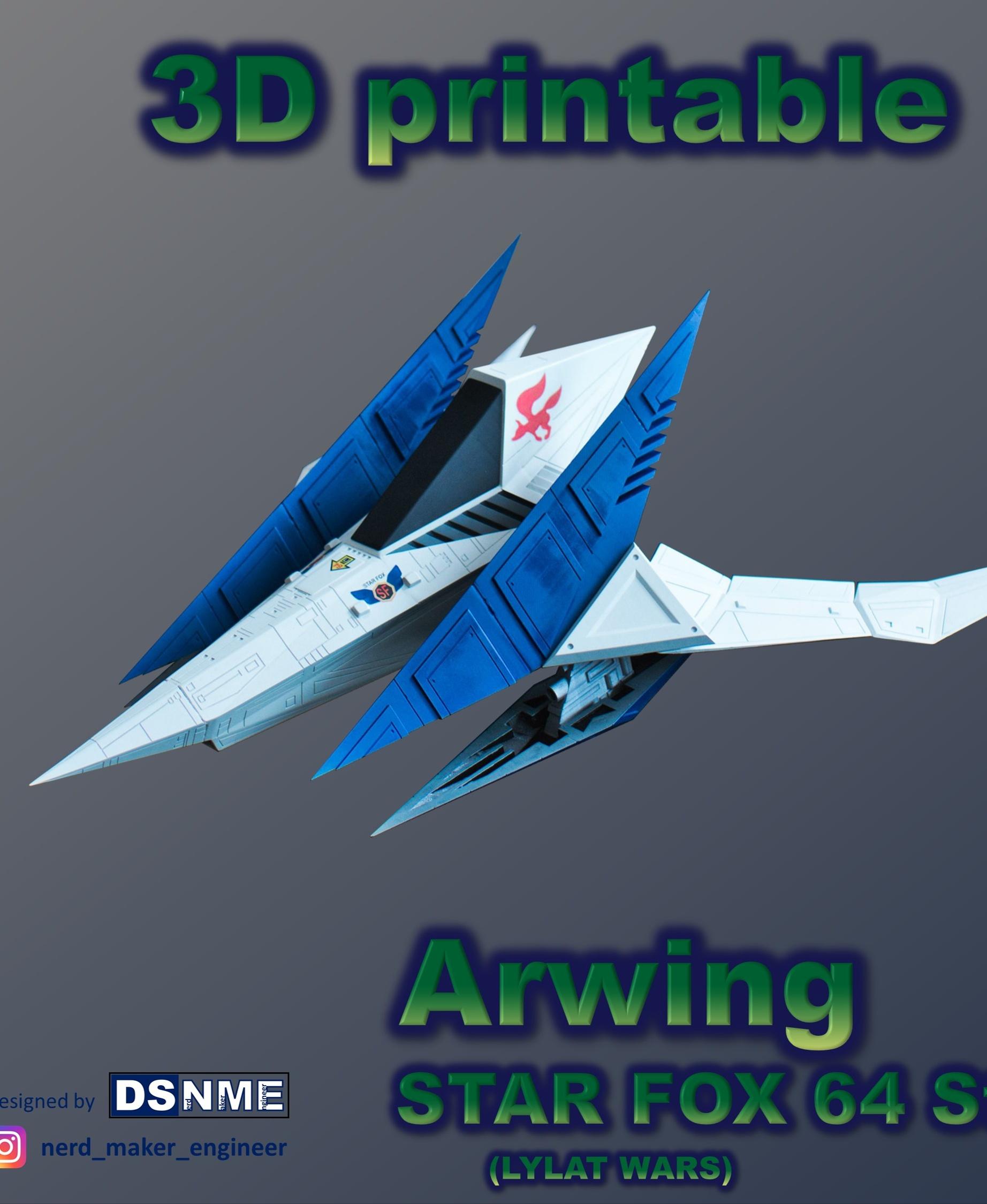 STAR FOX 64 Arwing (Lylat Wars) 3d model