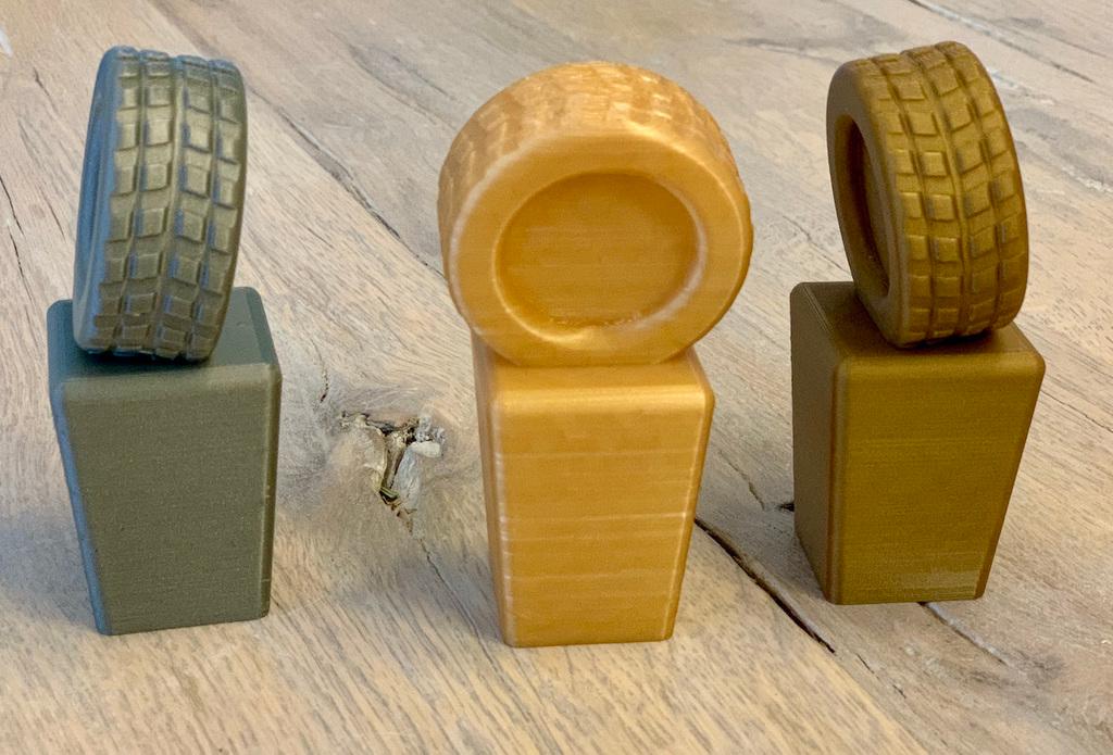 Wheel Trophy for (Slot) Car 3d model