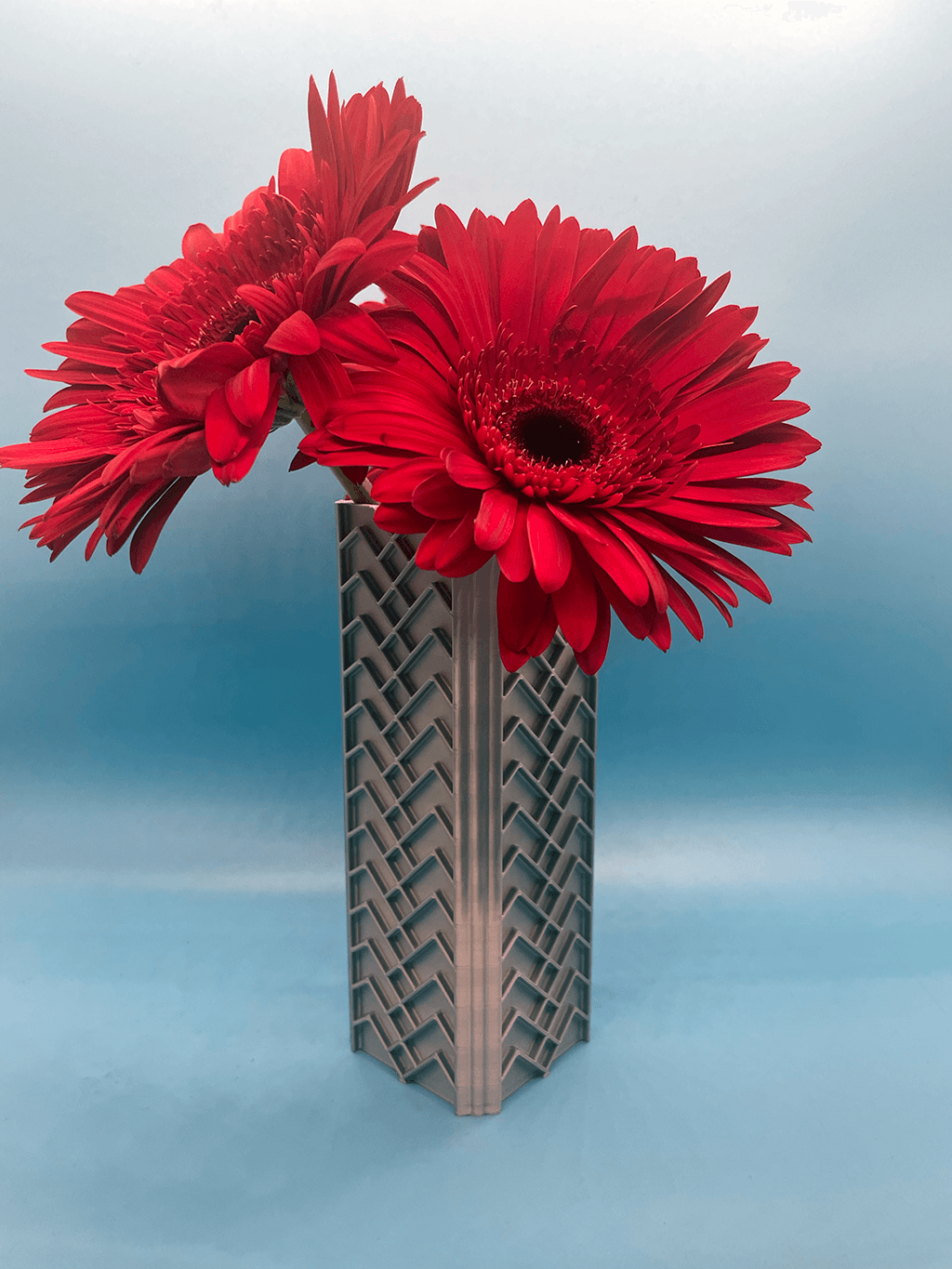 Flower Vase "Centipede" Pattern 3d model