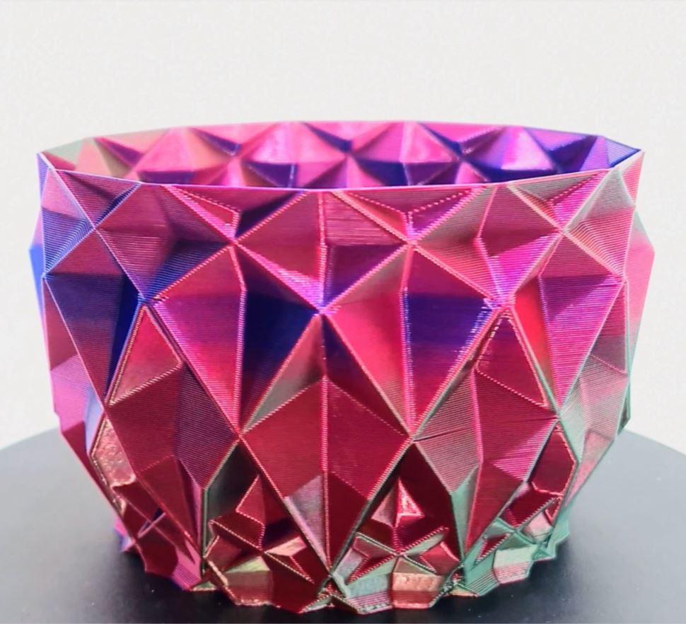 Large Facets Bowl (vase mode) 3d model