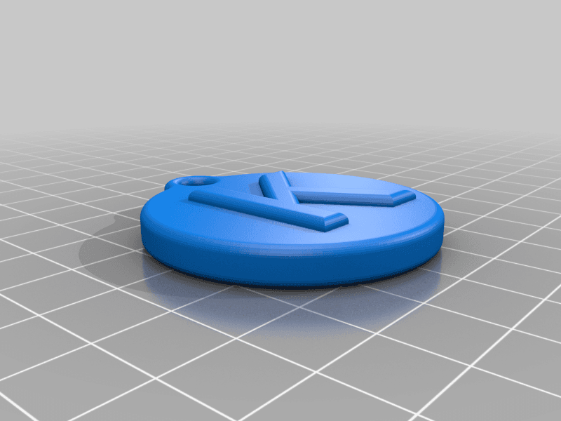 A-Z Initial Keychains 3d model