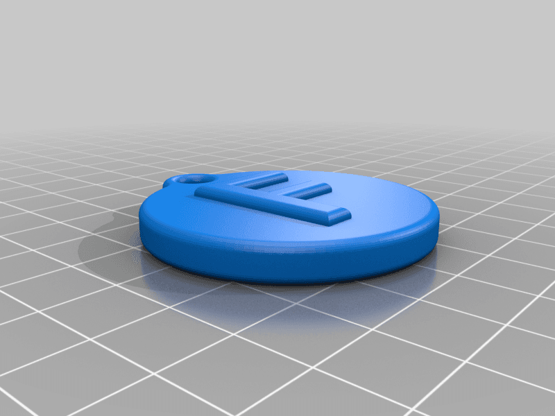 A-Z Initial Keychains 3d model