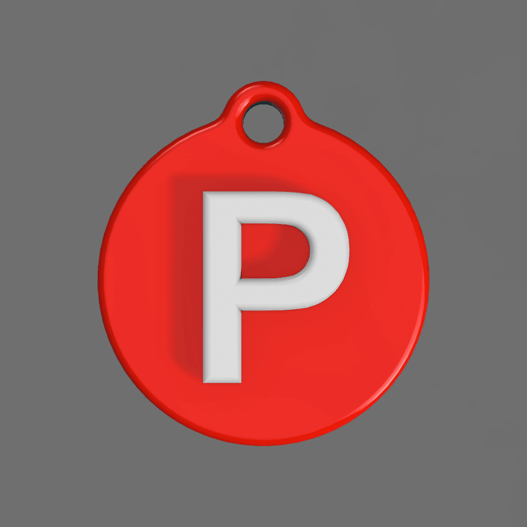 A-Z Initial Keychains 3d model