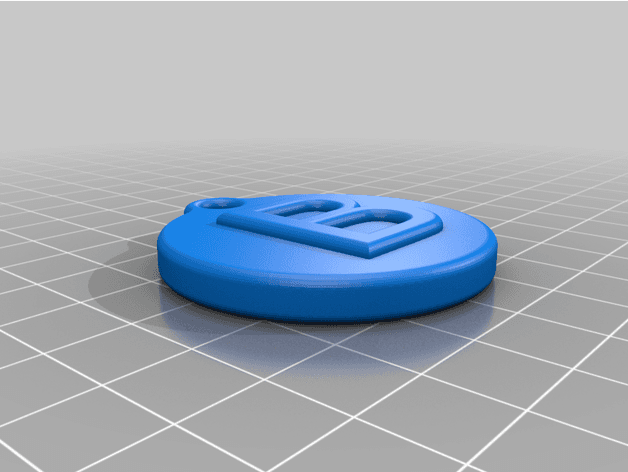 A-Z Initial Keychains 3d model