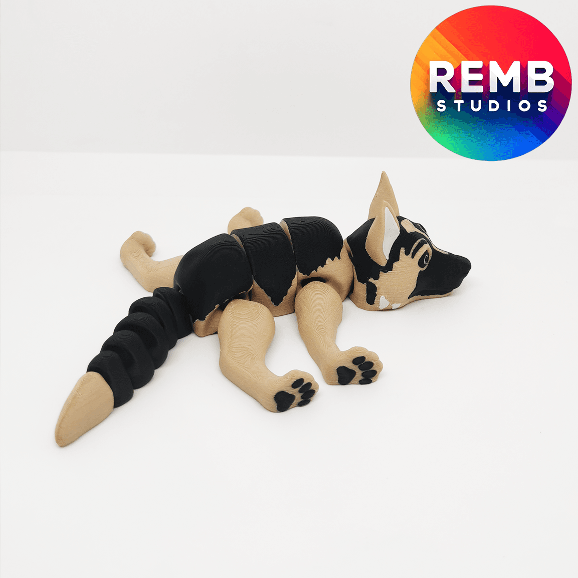 Articulated German Shepherd | Flexi German Shepherd 3d model