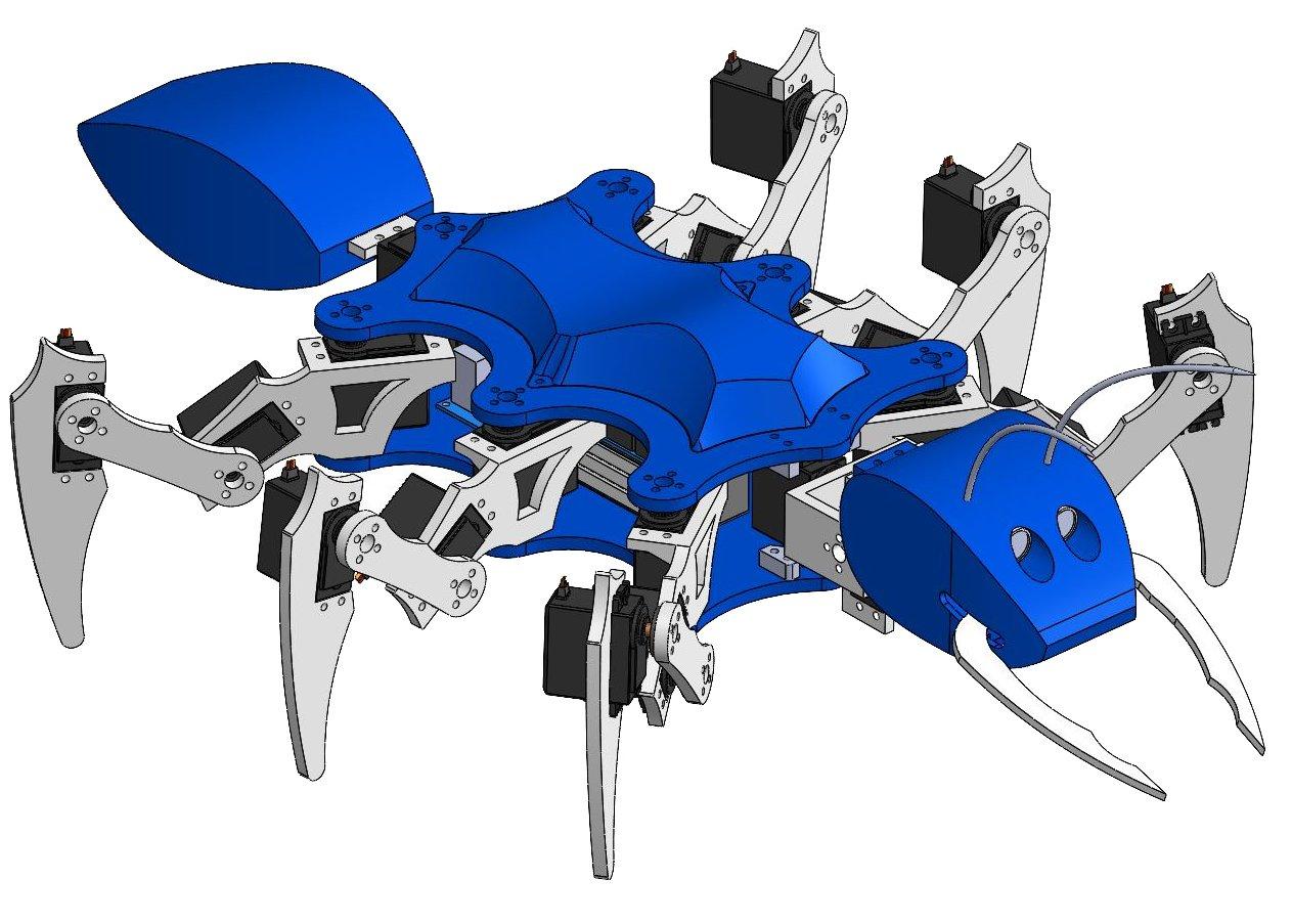 Ant Robot Project-  مشروع روبوت مستوحى من الحشرة النملة  3d model