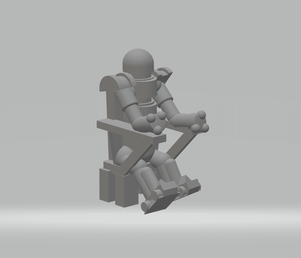 FHW Badonkadonkatron v3 Seated set 3d model