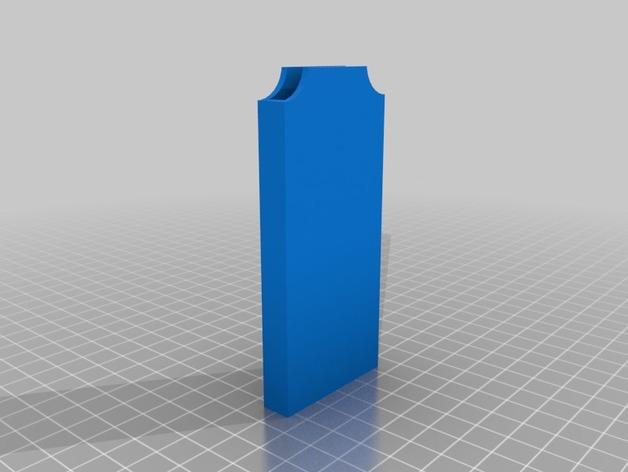 note 4 Parametric Cell Phone Battery holder. #4 3d model