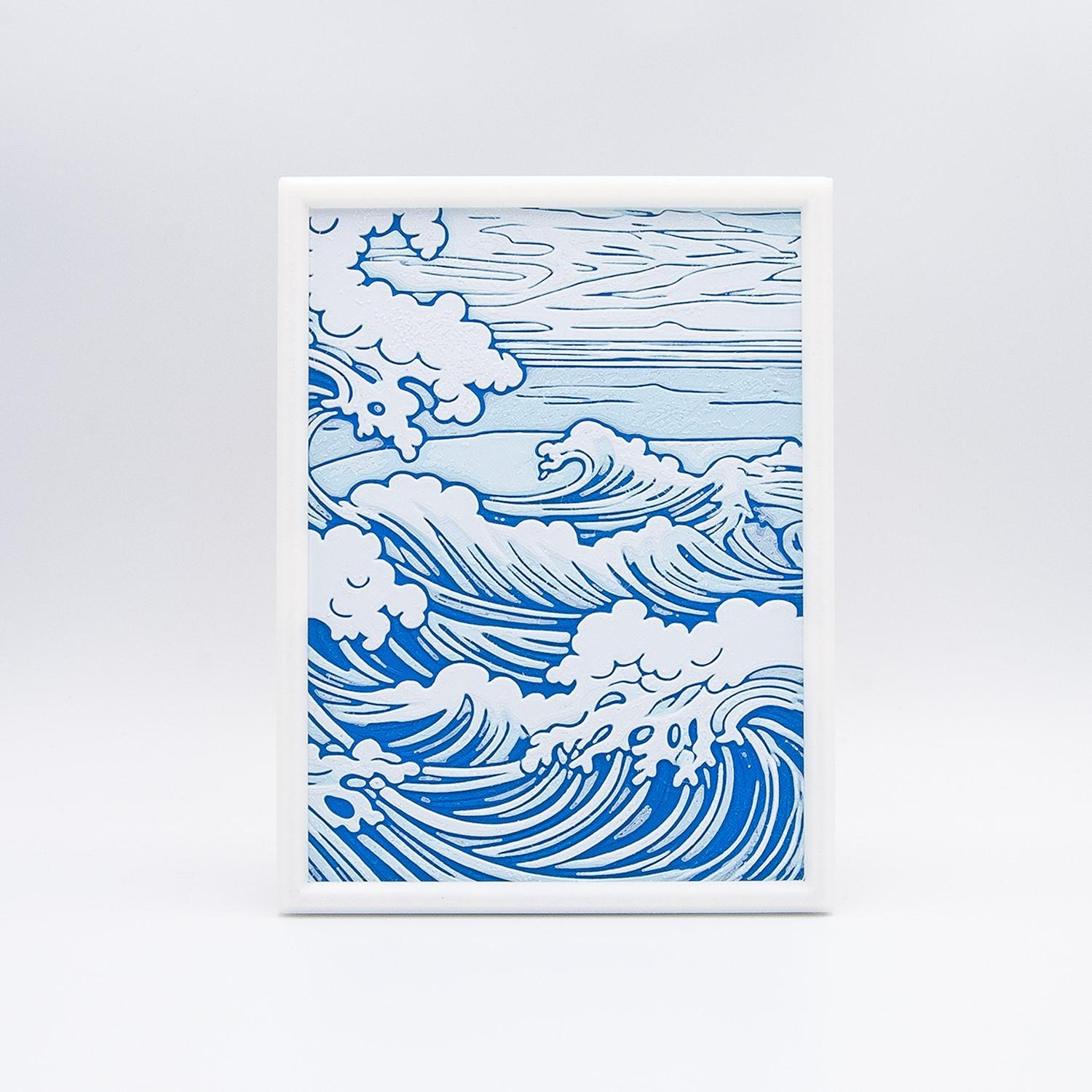 Wave Wall Art Frames 3d model