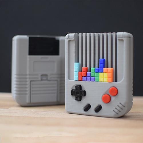 MINI TETRIS GAMEBOY - RETRO CONSOLE AND CONTAINER 3d model