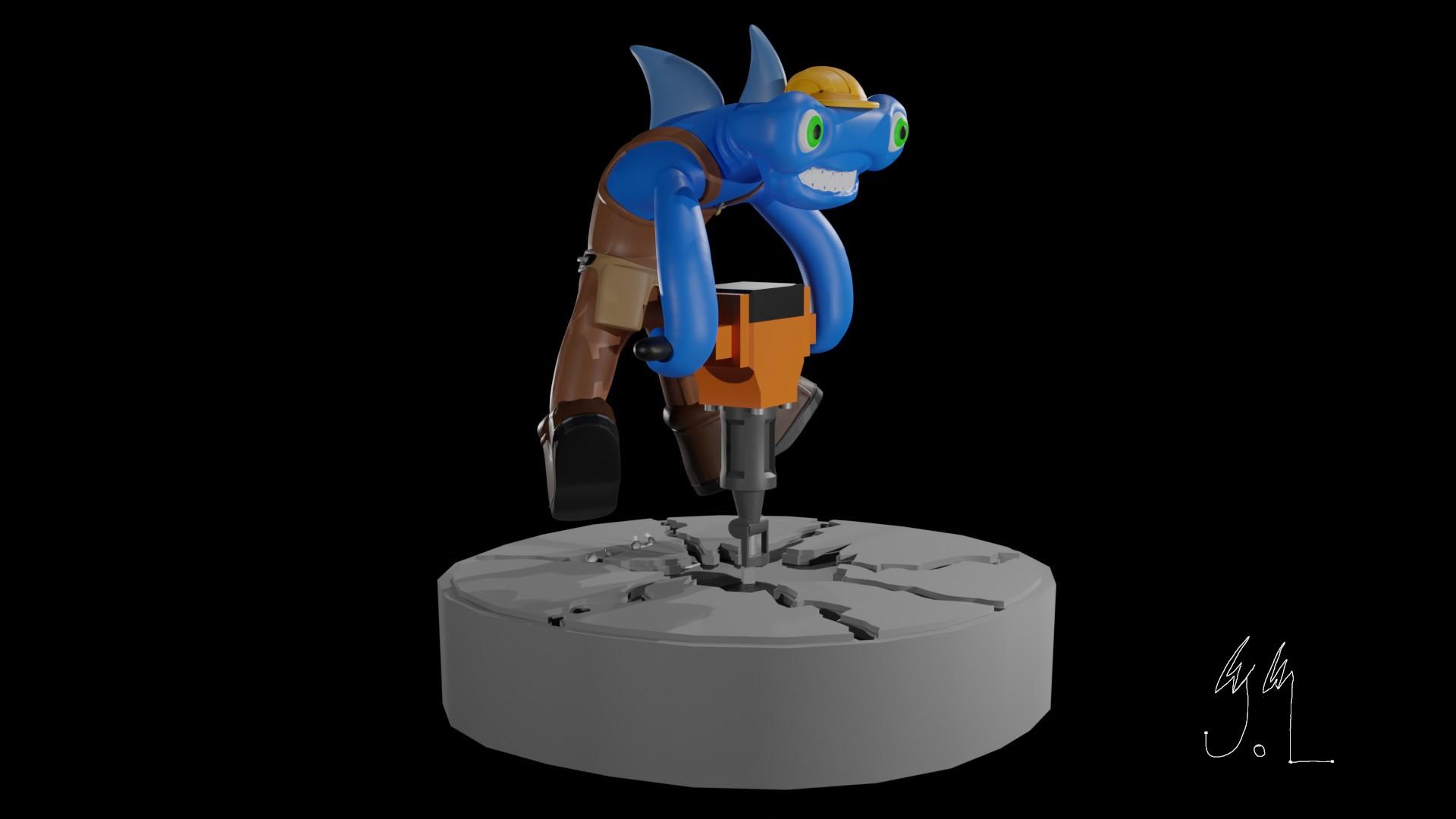 Handy Hammerhead Sharkhammer 3d model