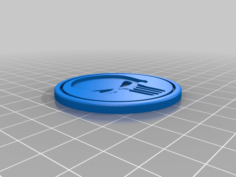 Punisher Coin 3d model