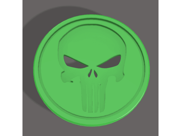 Punisher Coin 3d model