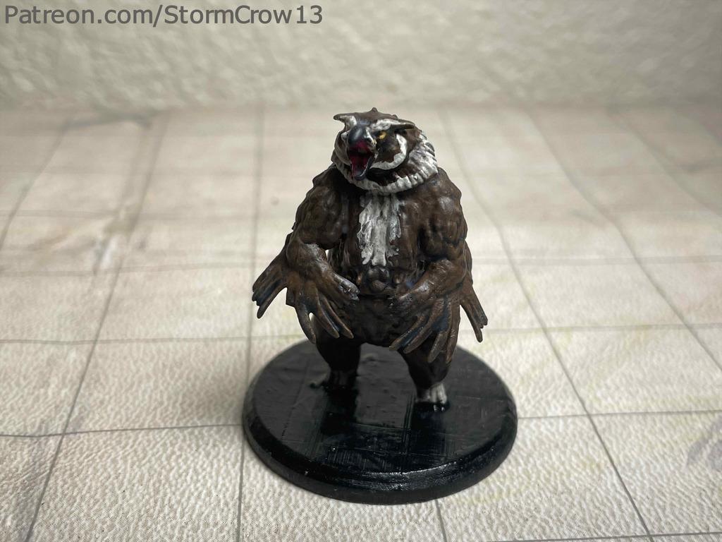 Owlbear through the ages- Pathfinder 2nd Edition  3d model