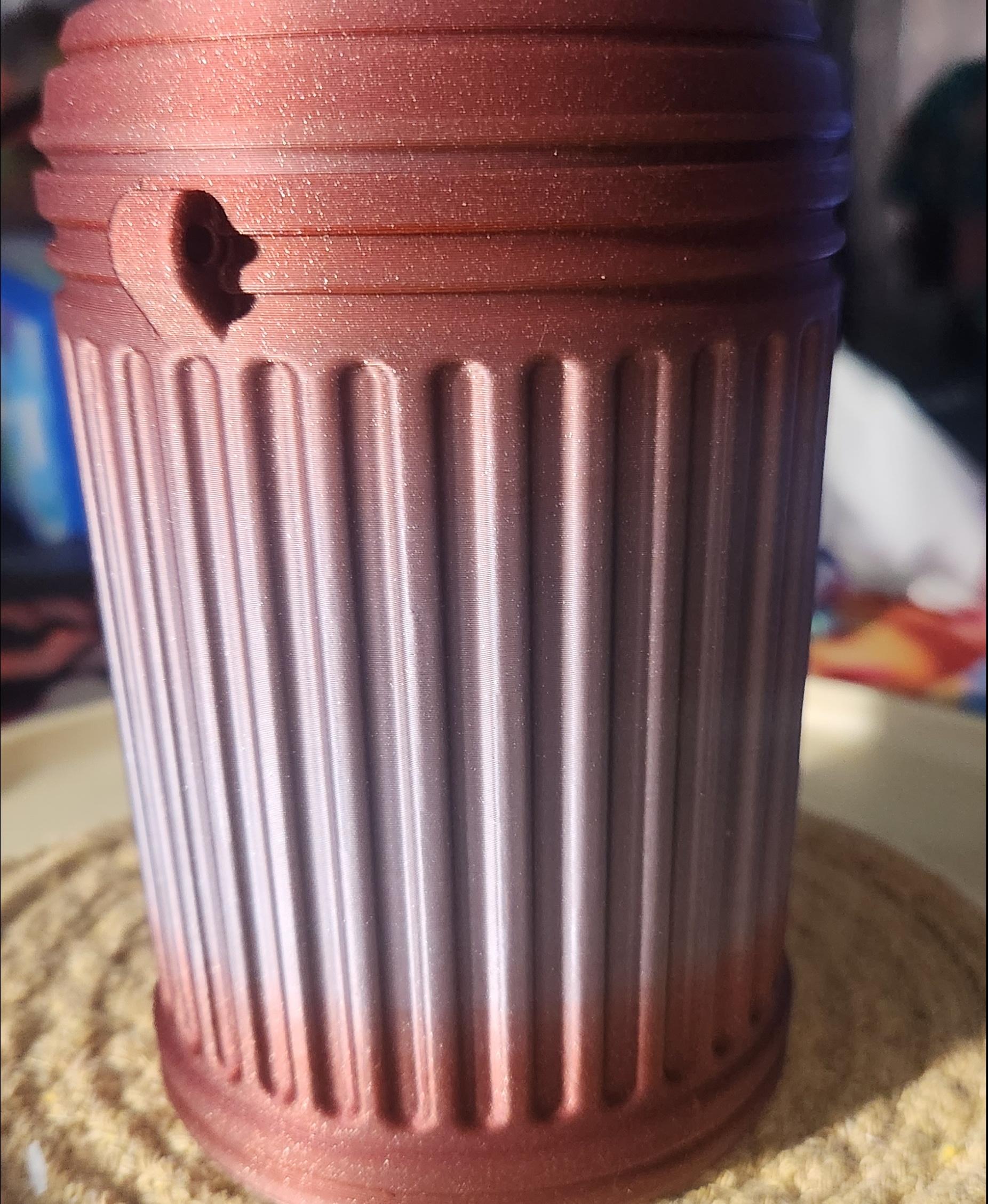 Metal Trash Can - 12oz Can Cup 3d model