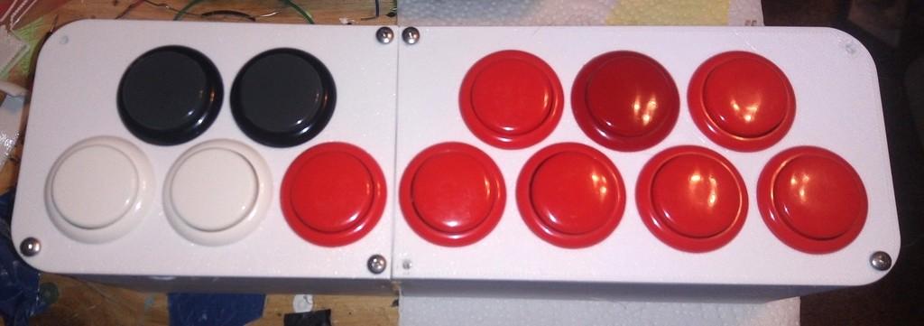 12-Key Arcade Button MIDI Controller 3d model