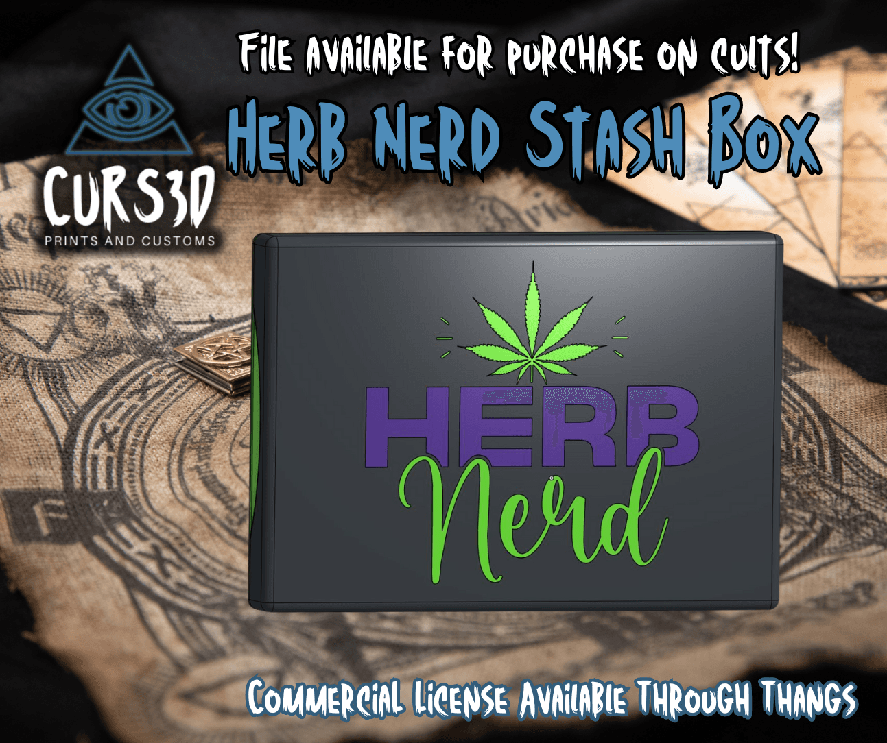 Herb Nerd Pocket Box 3d model