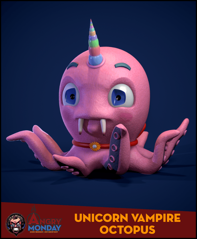 UVO (Unicorn Vampire Octopus) 3d model