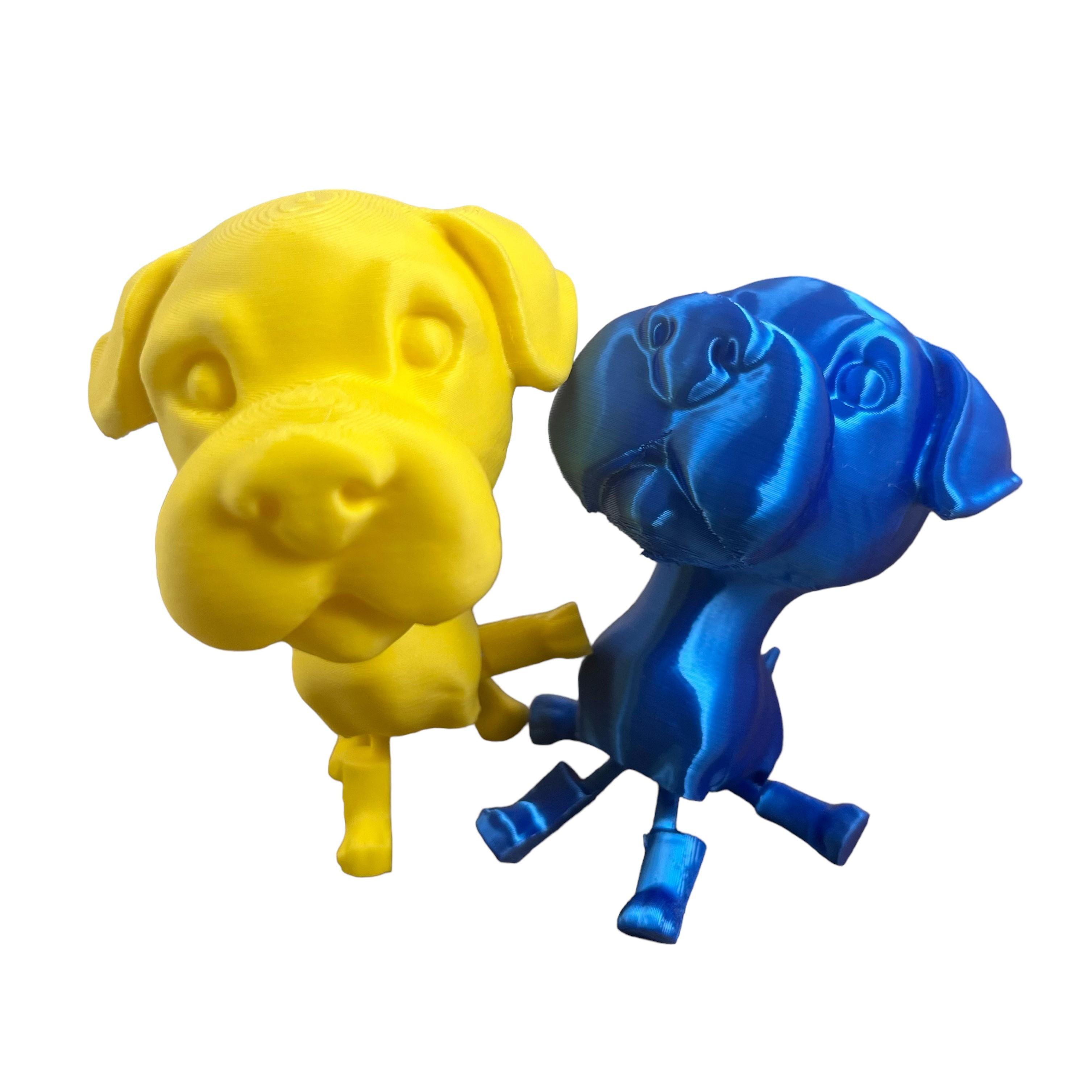 flexy big head dog 3d model