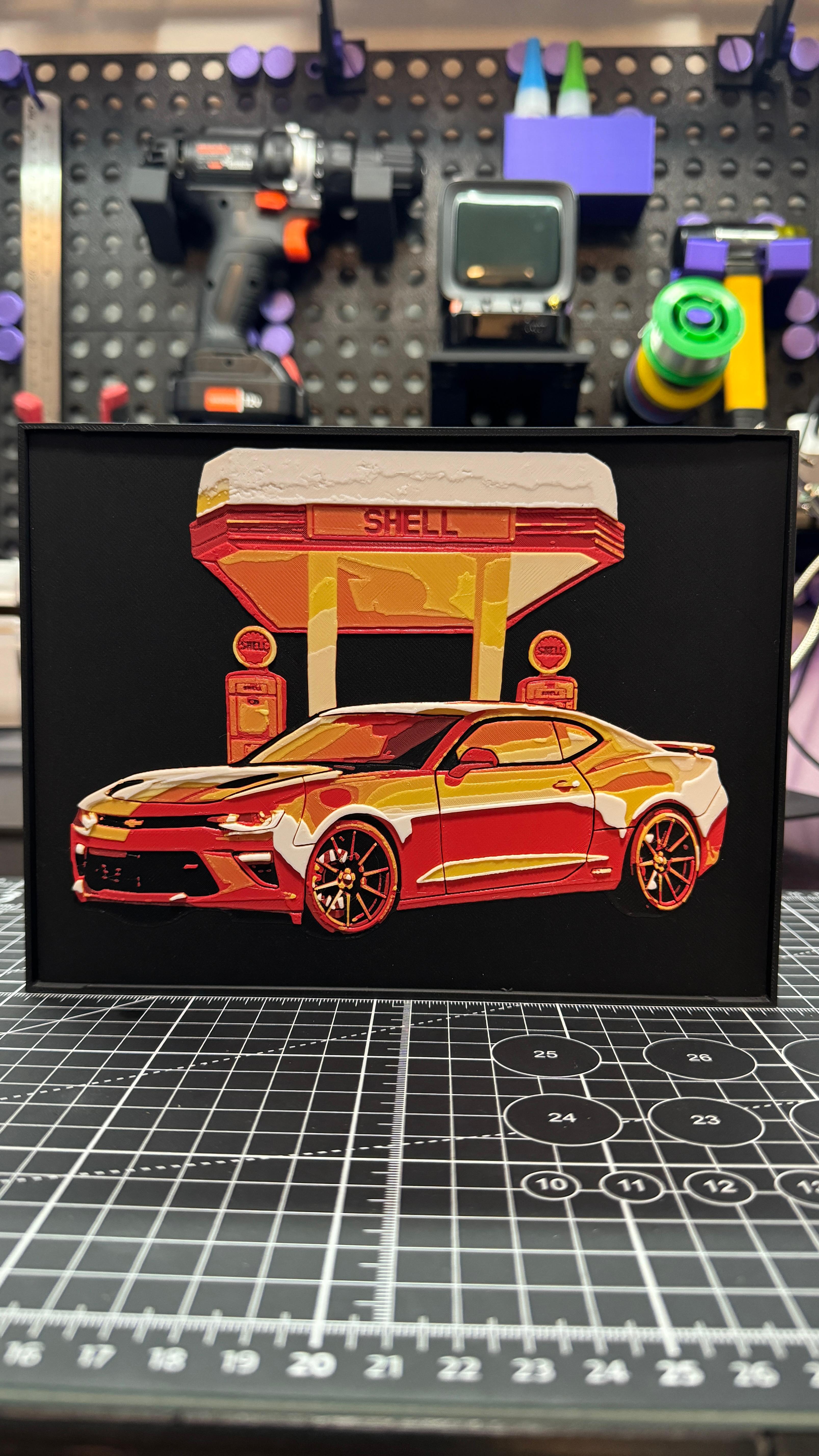 Framed Camaro 3d model