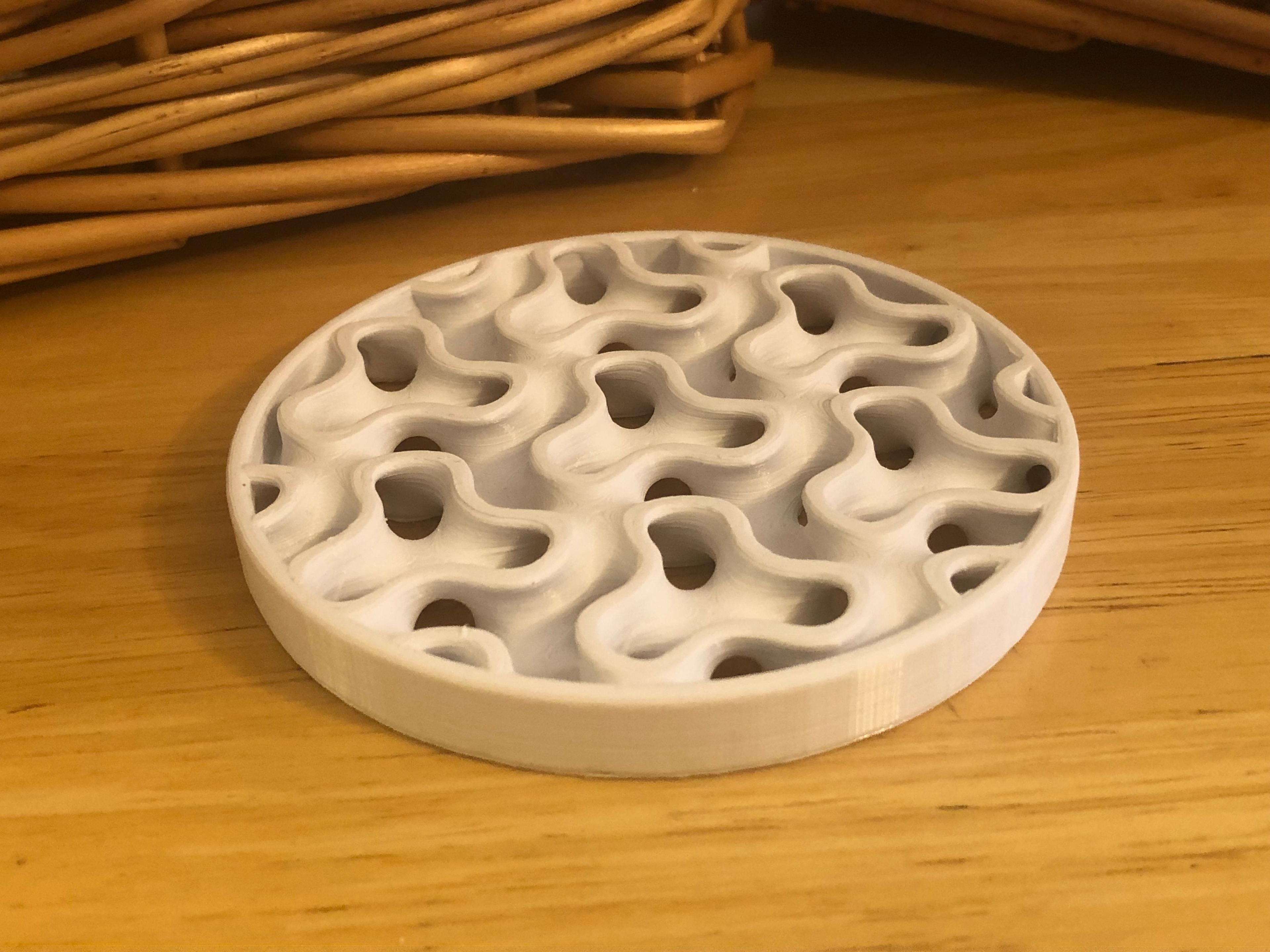 Four Minimal Surface Coasters 3d model