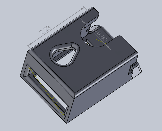 Action Cam Screw Down Mount  3d model