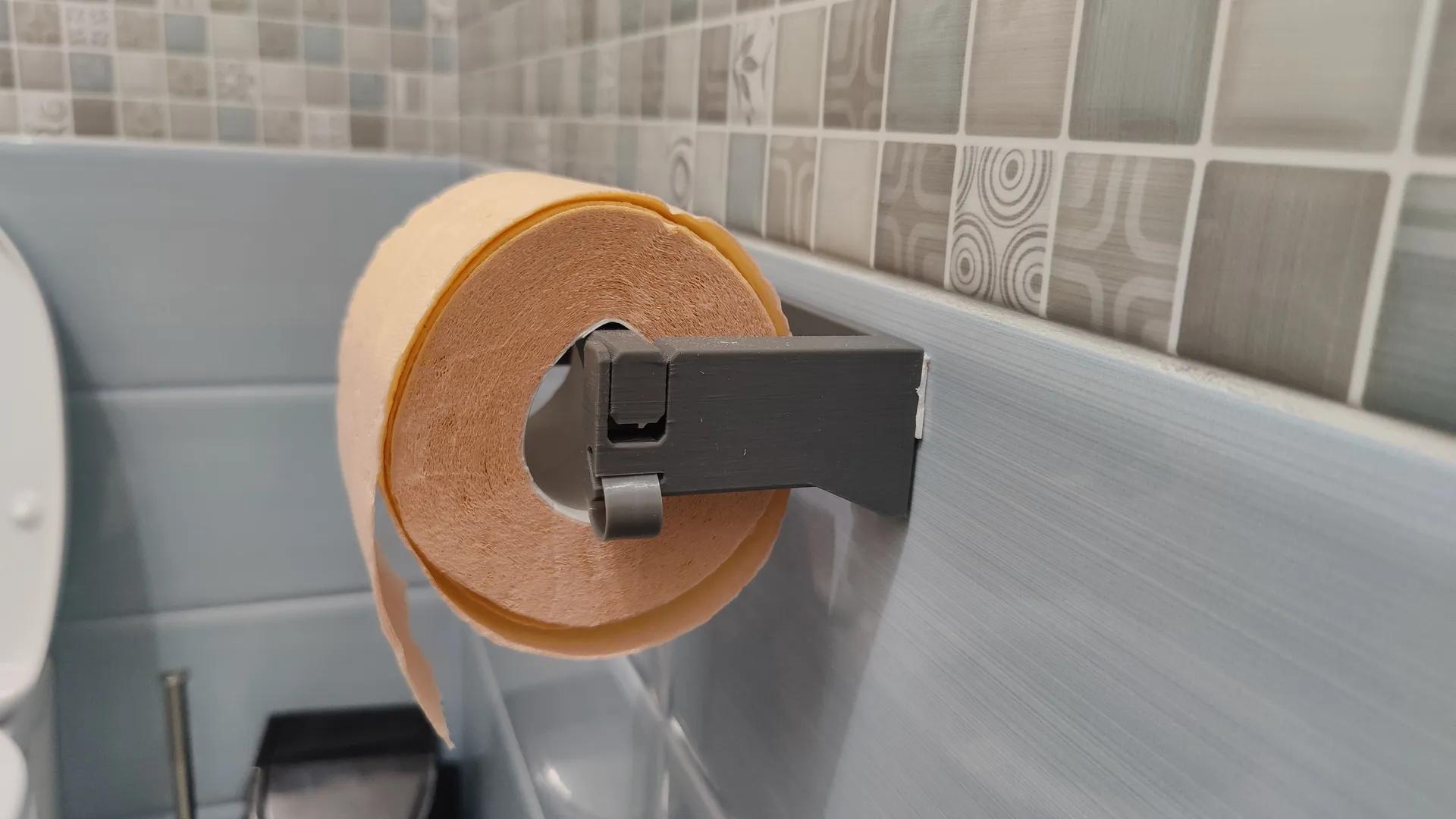 Toilet Paper Holder - print in place/quick load and release 3d model