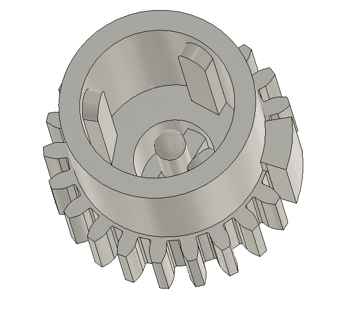 Spur Gear (22 teeth).obj 3d model