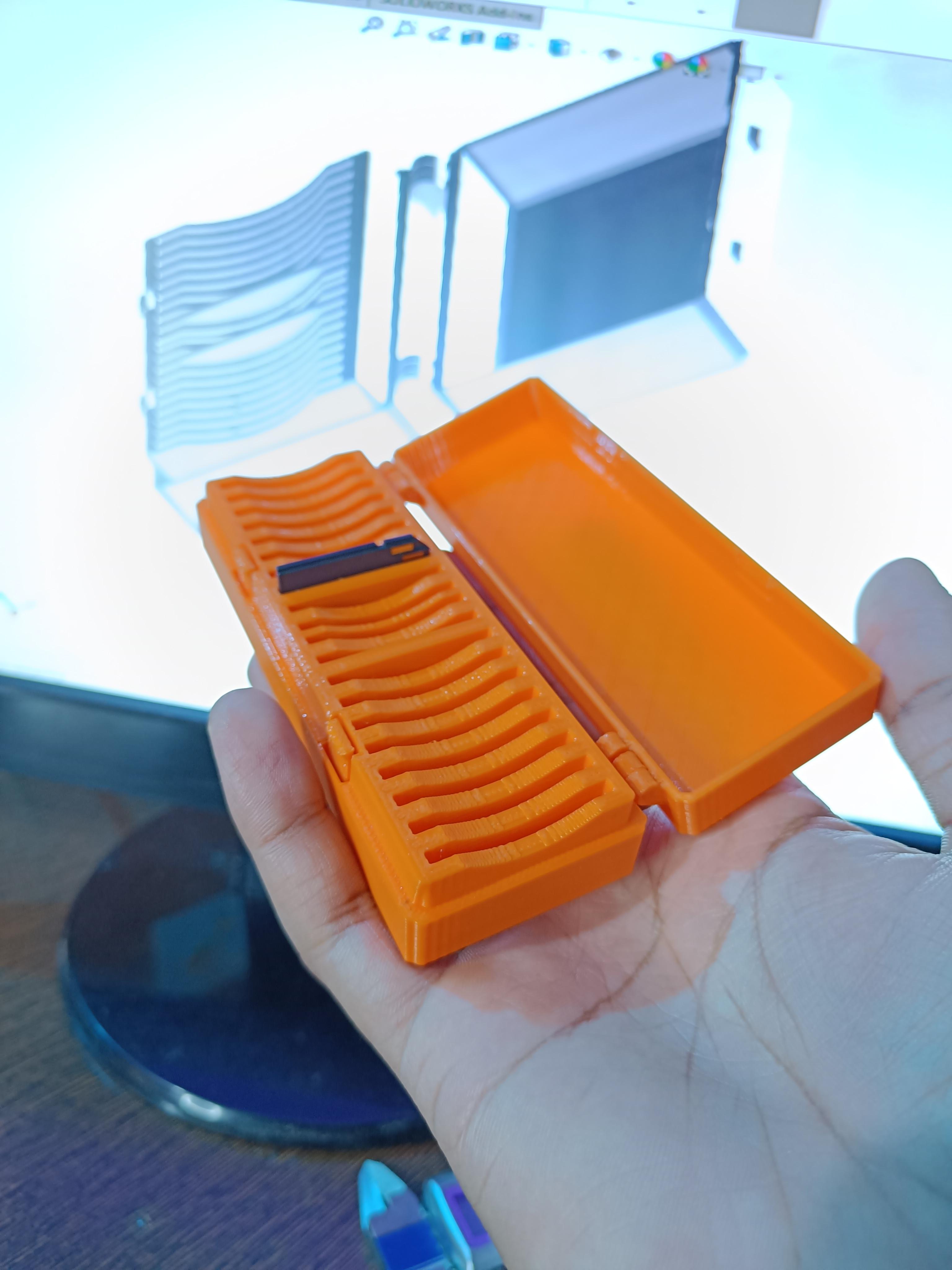 Safe 3D Printed SD Card Case (Store 20 Pcs SD Cards)  3d model