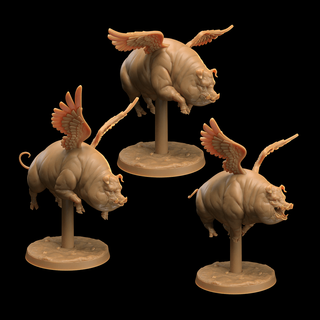 Flying Pigs 3d model