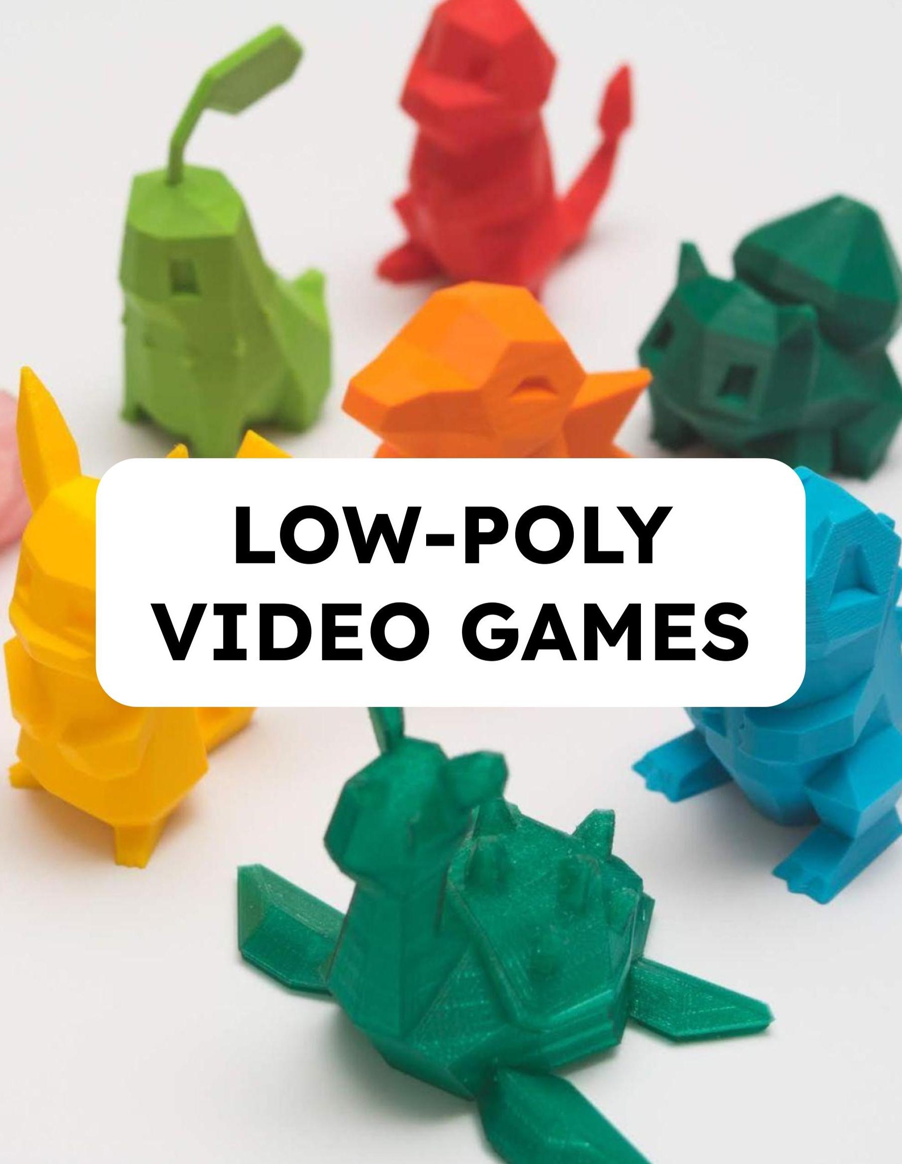 Low-poly video games 3d model