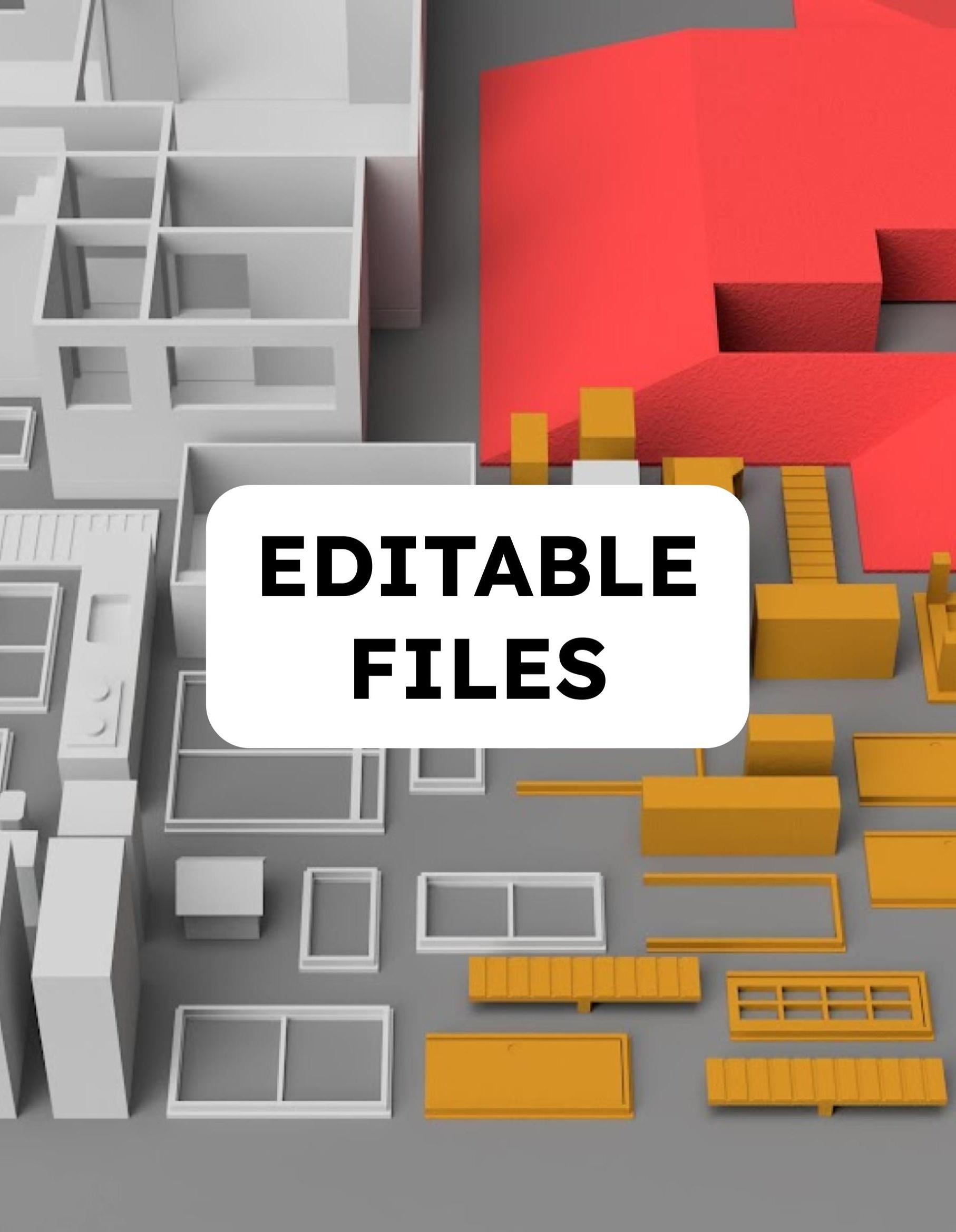 Editable files 3d model