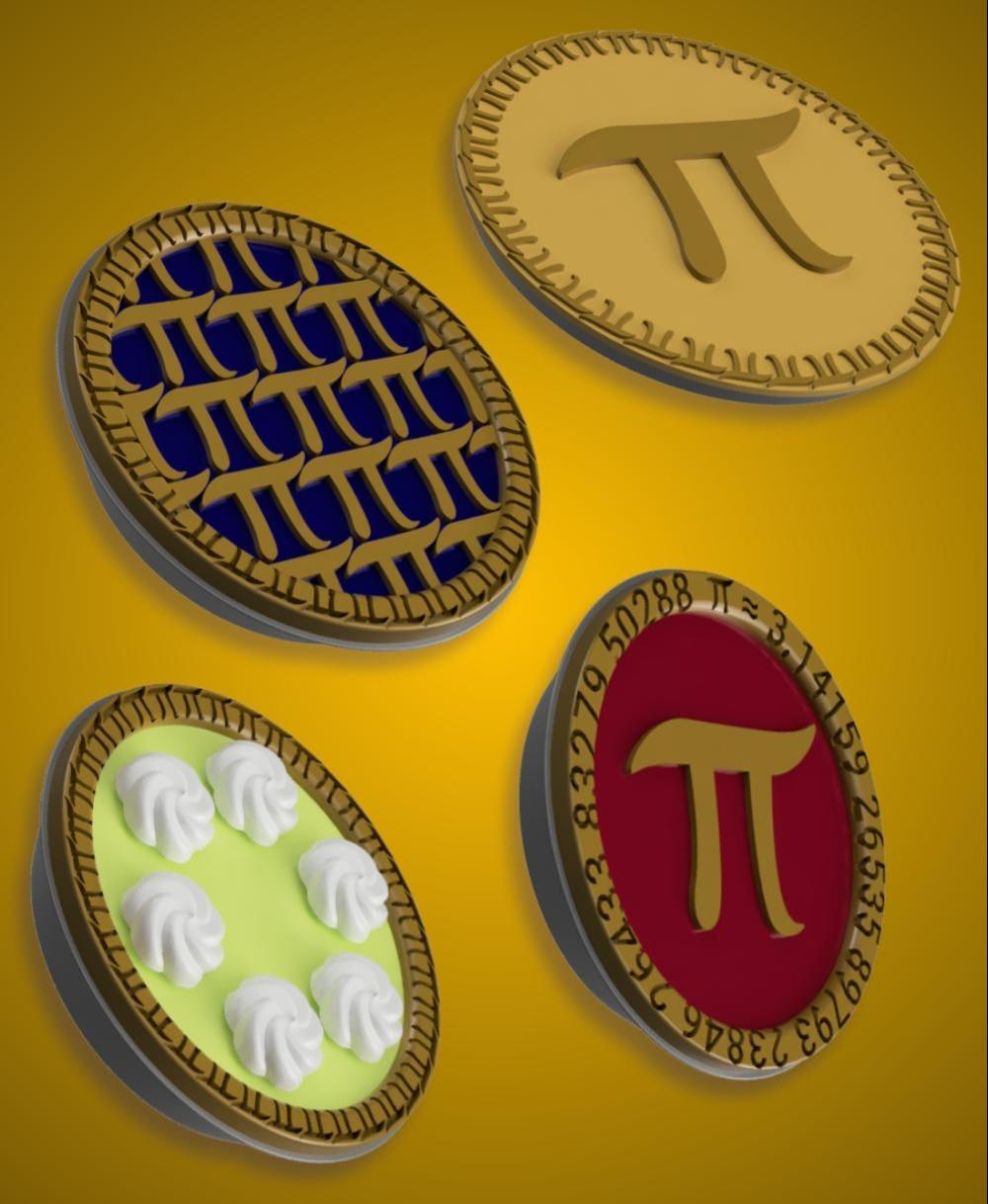 Pi Day Pies 3d model