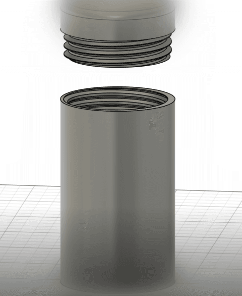 Capsule with lid 3d model