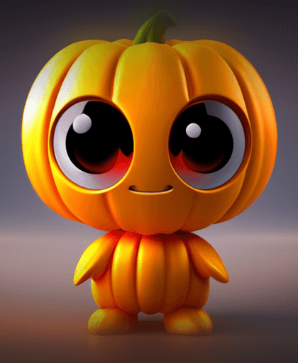 Cute Pumpkin Men 3d model