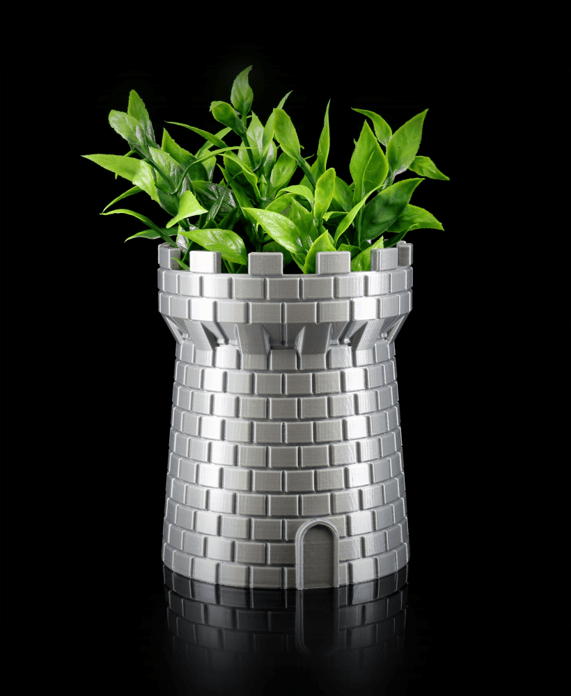 Castle Tower Organizer / Planter 3d model