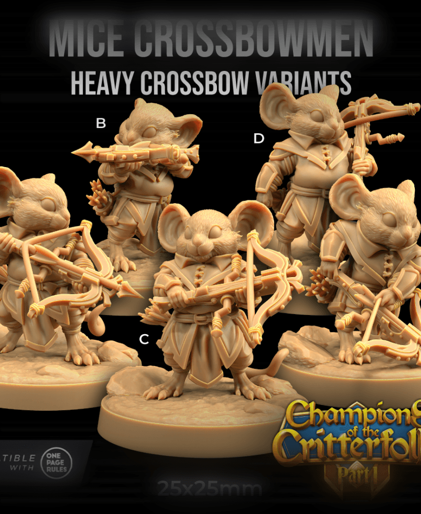 Mice Crossbowmen Heavy Crossbow Variant 3d model