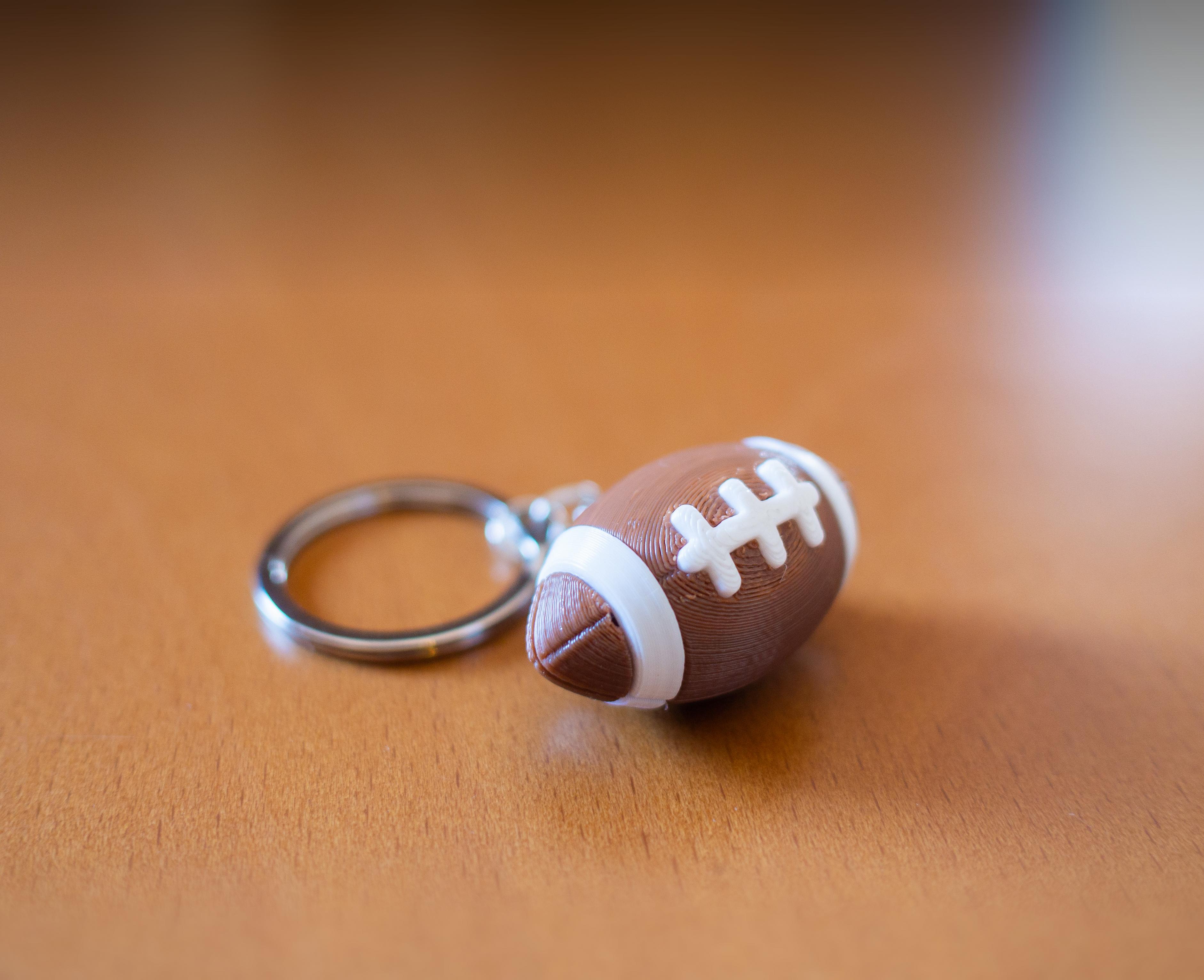 Seamless Football Keychain / Earrings 3d model