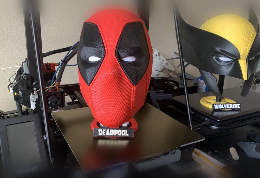 Deadpool Helmet stand 3d model