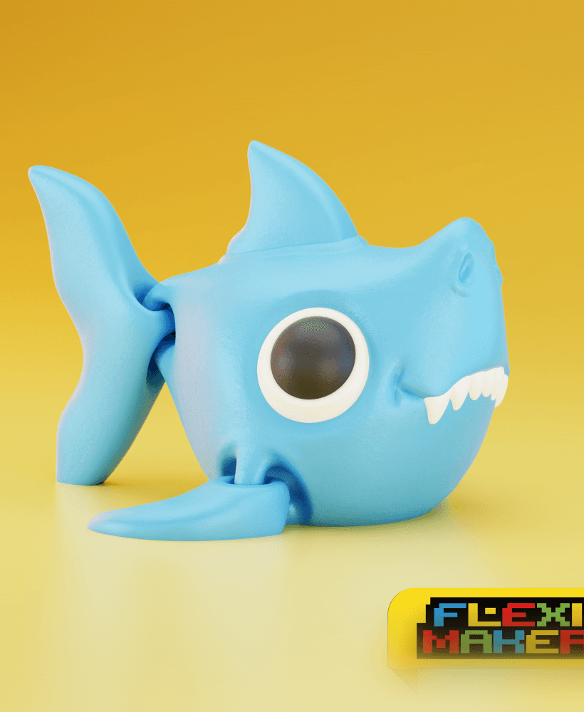 Flexi shark 3d model