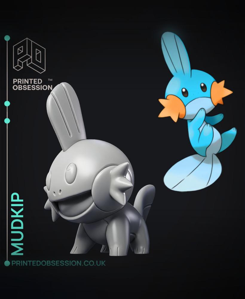 Mudkip - Pokemon - Fan Art 3d model