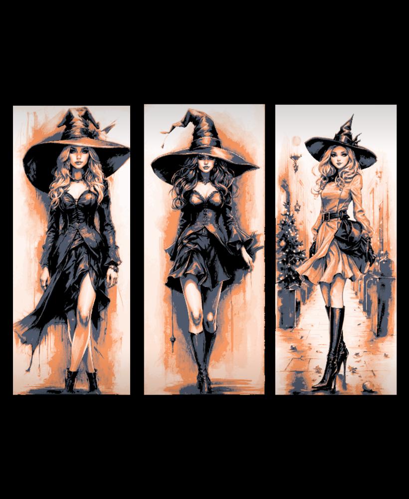 Halloween Fashion can be a Witches Treat Year round - Set of 3 Bookmarks 3d model