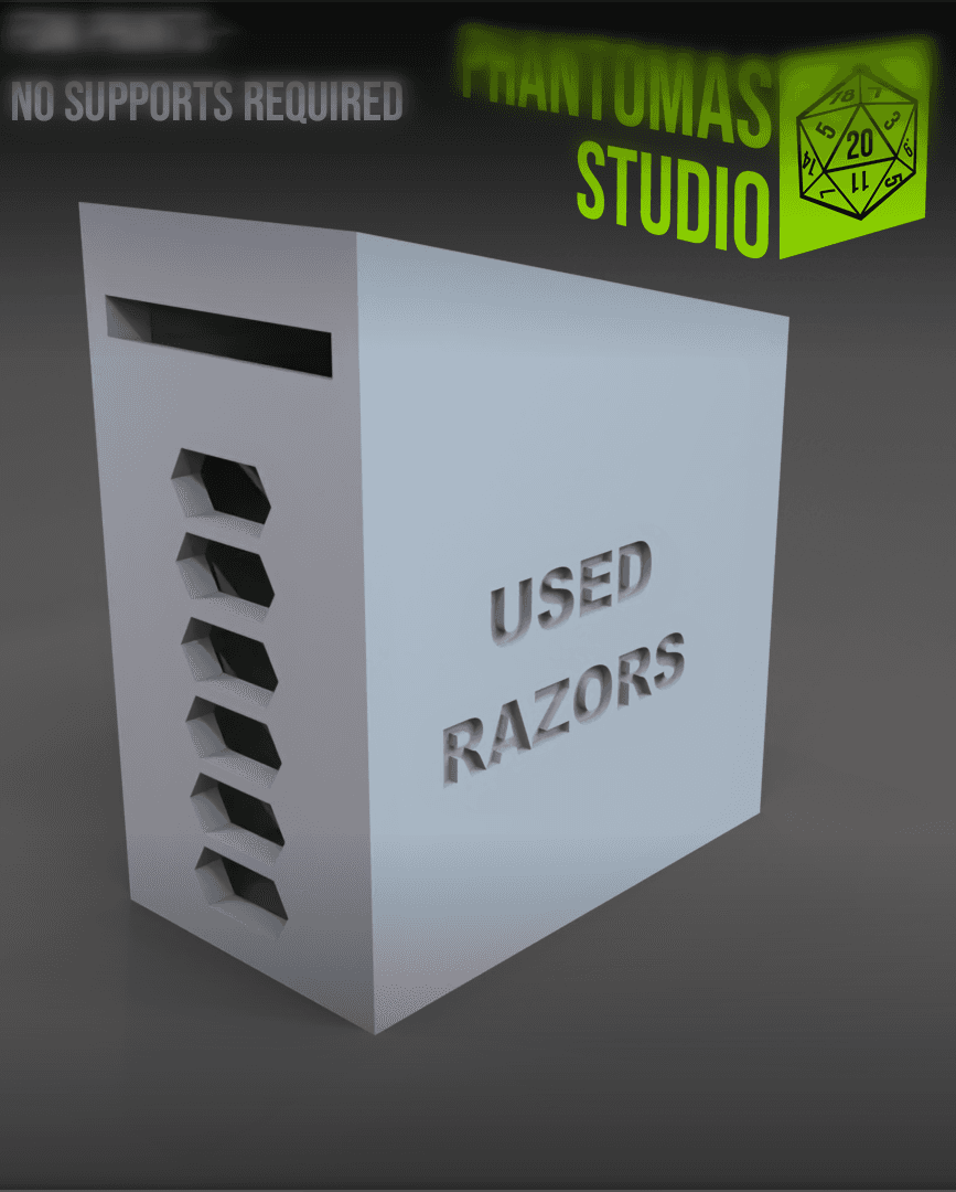 Disposable Razor Container 3d model