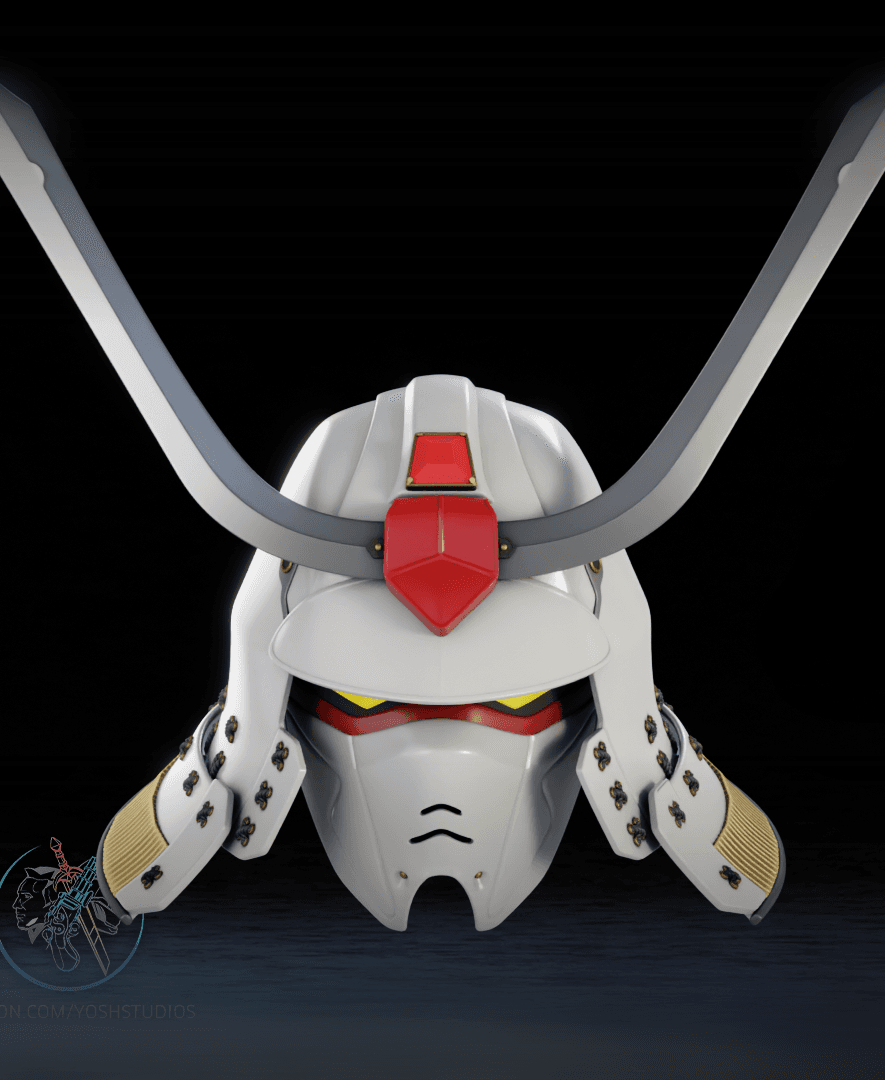 Sengoku Gundam Helmet 3D Printer File STL 3d model